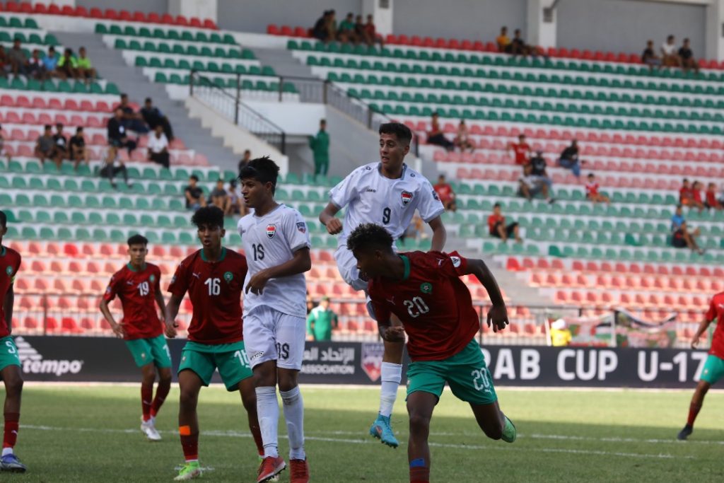 في ختام الجولة الأولى من مجموعات كأس العرب للناشئين 2022 فوز العراق على المغرب.. وجزر القمر على موريتانيا.. ومصر تفوز على السعودية.. وتعادل سلبي بين سوريا ولبنان