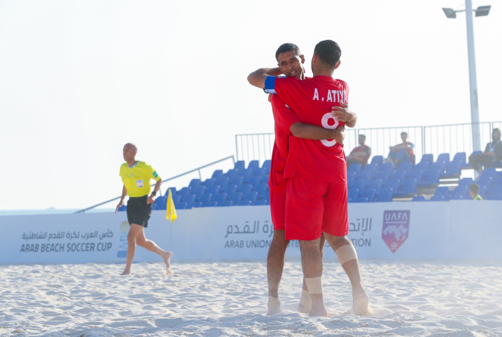 في منافسات كأس العرب لكرة القدم الشاطئية بجدة | فلسطين تواجه مصر وعمان أمام المغرب في مرحلة الدور نصف النهائي 28 في منافسات كأس العرب لكرة القدم الشاطئية بجدة | فلسطين تواجه مصر وعمان أمام المغرب في مرحلة الدور نصف النهائي