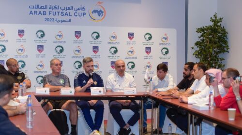 المباراة الأولى بين السعودية والجزائر.. والثانية بين ليبيا وطاجيكستان.. انطلاقة منافسات كأس العرب لكرة قدم الصالات 2023 غداً في جدة