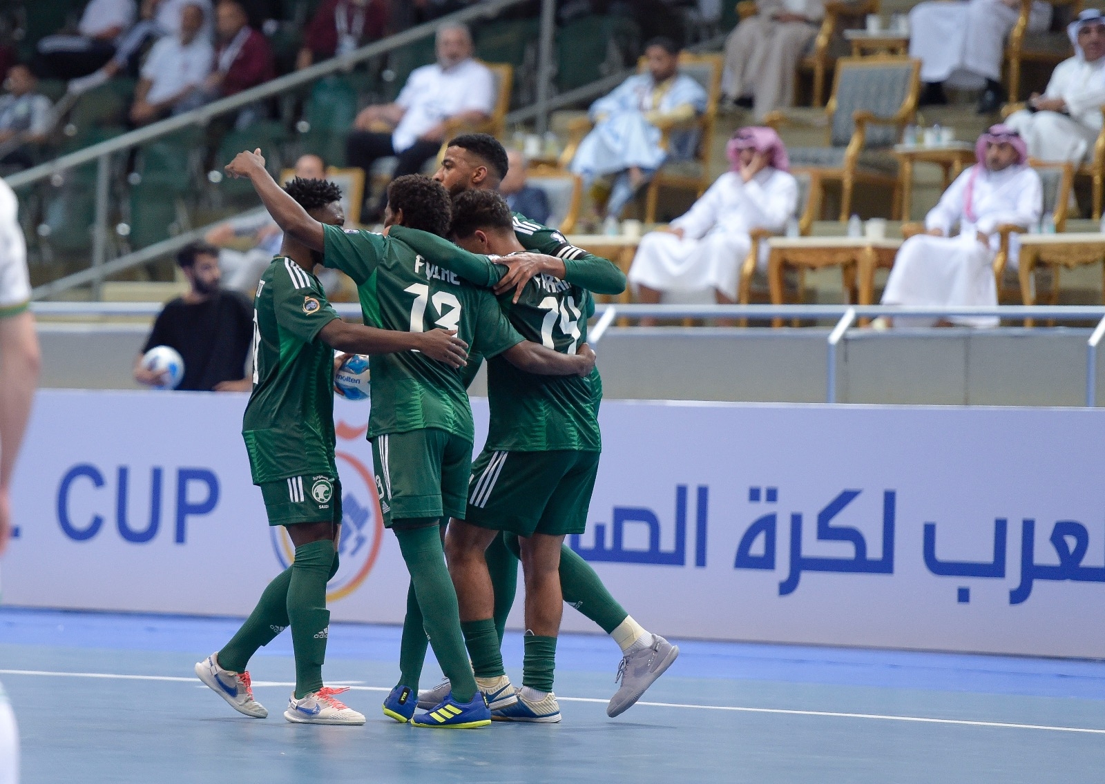 في انطلاقة منافسات كأس العرب لكرة قدم الصالات 2023 | تعادل السعودية مع الجزائر وفوز ليبيا أمام طاجيكستان في الجولة الأولى من دور المجموعات 14 في انطلاقة منافسات كأس العرب لكرة قدم الصالات 2023 | تعادل السعودية مع الجزائر وفوز ليبيا أمام طاجيكستان في الجولة الأولى من دور المجموعات