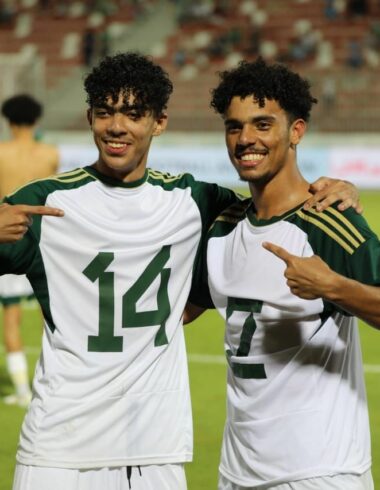 The Saudi national team wins the gold medal of the football competition in the Pan Arab Games 2023