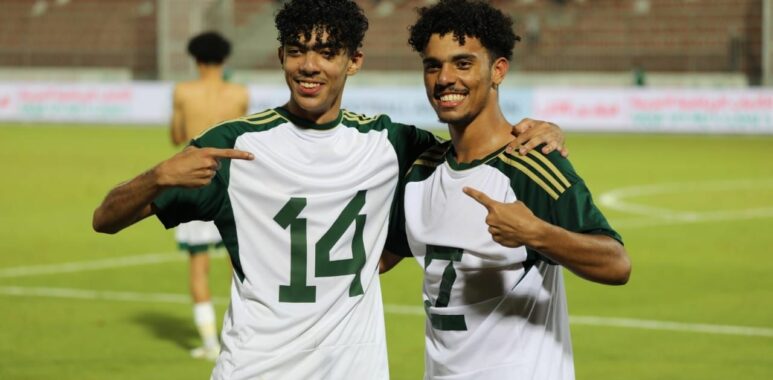 The Saudi national team wins the gold medal of the football competition in the Pan Arab Games 2023