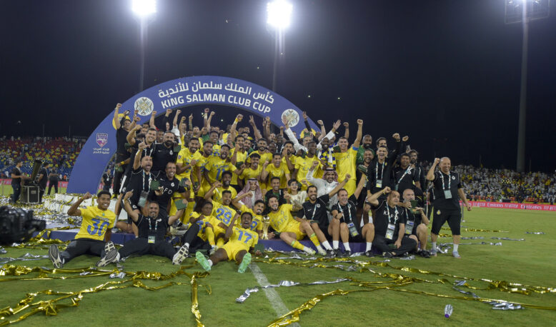 Defeated Al-Hilal in the final of King Salman Cup for Arab Clubs 2023 .. His Highness Deputy Governor of Mecca crowned the Saudi team Al-Nassr with the Arab Cup