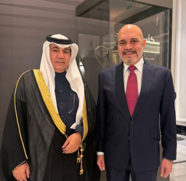 نيابةً عن سمو رئيس الاتحاد العربي لكرة القدم، الدكتور رجاءالله السلمي الأمين العام للاتحاد العربي، يحضر احتفال الاتحاد الأردني باليوبيل الماسي بمناسبة مرور 75 عام على تأسيسه.