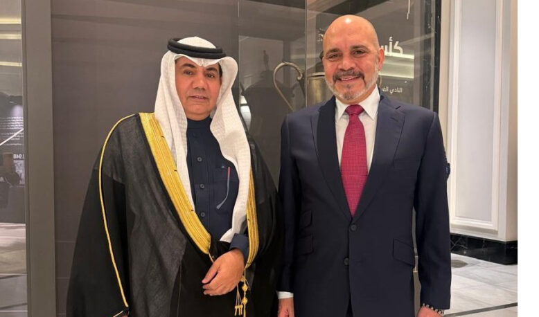 On behalf of the President of the Arab Football Association, Dr. Raja Allah Al-Salmi, Secretary-General of the Arab Football Association, is attending the Jordanian Football Association’s diamond jubilee celebration on the occasion of its 75th anniversary.