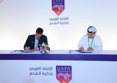 Joint Cooperation Agreement Between the Union of Arab Football Associations and the West Asian Football Federation.. Sheikh Hamad bin Khalifa Praises the UAFA Exhibition in Doha