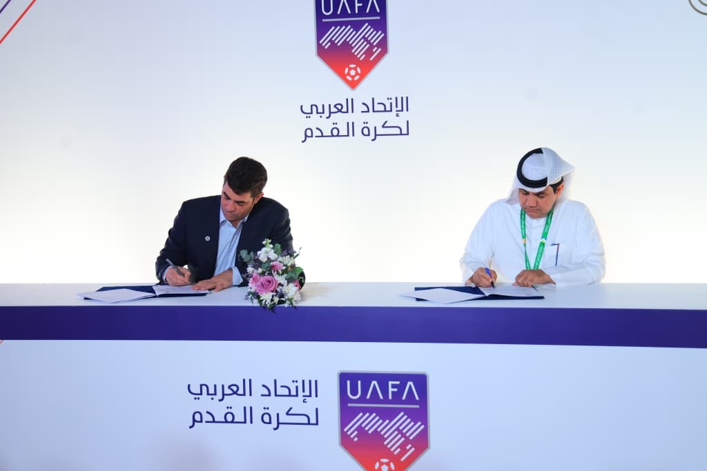 Joint Cooperation Agreement Between the Union of Arab Football Associations and the West Asian Football Federation.. Sheikh Hamad bin Khalifa Praises the UAFA Exhibition in Doha 8 Joint Cooperation Agreement Between the Union of Arab Football Associations and the West Asian Football Federation.. Sheikh Hamad bin Khalifa Praises the UAFA Exhibition in Doha