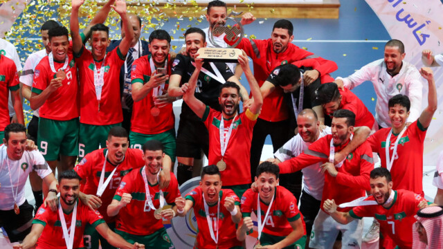 Arab Futsal Cup 2023 | His Highness the Governor of Jeddah crowned Morocco national team with the Arab Cup 21 Arab Futsal Cup 2023 | His Highness the Governor of Jeddah crowned Morocco national team with the Arab Cup