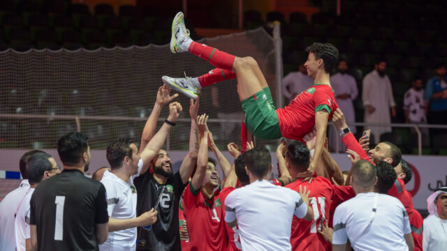 Arab Futsal Cup 2023 | His Highness the Governor of Jeddah crowned Morocco national team with the Arab Cup 59 Arab Futsal Cup 2023 | His Highness the Governor of Jeddah crowned Morocco national team with the Arab Cup