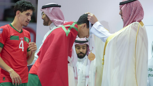 Arab Futsal Cup 2023 | His Highness the Governor of Jeddah crowned Morocco national team with the Arab Cup 50 Arab Futsal Cup 2023 | His Highness the Governor of Jeddah crowned Morocco national team with the Arab Cup
