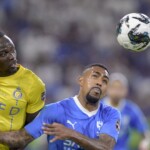 فاز على الهلال السعودي في نهائي كأس الملك سلمان للأندية 2023..سمو نائب أمير منطقة مكة المكرمة تَوج النصر السعودي باللقب العربي 131 فاز على الهلال السعودي في نهائي كأس الملك سلمان للأندية 2023..سمو نائب أمير منطقة مكة المكرمة تَوج النصر السعودي باللقب العربي