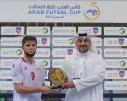 في منافسات كأس العرب لكرة قدم الصالات 2023 |فوز ليبيا وتعادل الجزائر وطاجيكستان في انطلاقة مباريات الجولة الثالثة من دور المجموعات 18 في منافسات كأس العرب لكرة قدم الصالات 2023 |فوز ليبيا وتعادل الجزائر وطاجيكستان في انطلاقة مباريات الجولة الثالثة من دور المجموعات