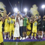 Defeated Al-Hilal in the final of King Salman Cup for Arab Clubs 2023 .. His Highness Deputy Governor of Mecca crowned the Saudi team Al-Nassr with the Arab Cup
